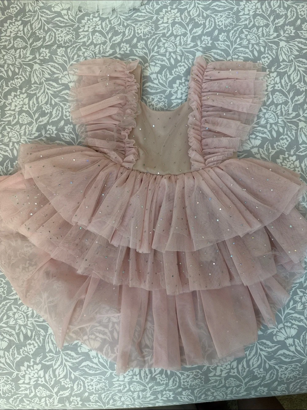 Pink Sparkle Tulle Kids Costume Dress